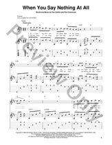 When You Say Nothing at All Guitar and Fretted sheet music cover